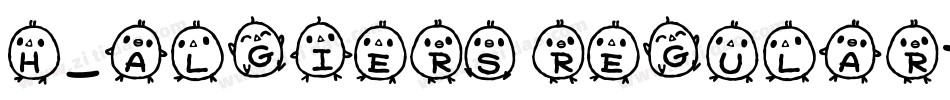 H_Algiers Regular字体转换